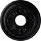 Ekena Millwork Baltimore Ceiling Medallion (Fits Canopies up to 5 1/2"), 15 3/8"OD x 4 1/4"ID x 1 1/2"P, Jet Black CM15BABLF - alternate 1